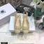 Dior Heel 1.5cm Moi Slingback Ballerina Flats Cannage Embroidered Mesh Creamy 2021