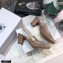 Dior Heel 7cm Moi Slingback Pumps Cannage Embroidered Mesh Nude 2021