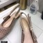 Dior Heel 1.5cm Moi Slingback Ballerina Flats Cannage Embroidered Mesh Nude 2021