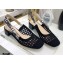 Dior Heel 3.5cm Moi Slingback Pumps Cannage Embroidered Mesh Black 2021