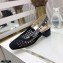Dior Heel 3.5cm Moi Slingback Pumps Cannage Embroidered Mesh Black 2021