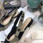 Dior Heel 1.5cm J'Adior Slingback Ballerina Flats Check Black/Beige 2021