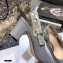 Dior Heel 7cm Moi J'Adior Embroidered Cotton Slingback Pumps Gray 2021