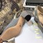 Dior Heel 7cm Moi J'Adior Embroidered Cotton Slingback Pumps Gray 2021