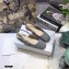 Dior Heel 1.5cm Moi J'Adior Embroidered Cotton Slingback Ballerina Flats Gray 2021