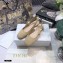 Dior Heel 1.5cm Moi J'Adior Embroidered Cotton Slingback Ballerina Flats Beige 2021
