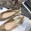 Dior Heel 1.5cm Moi J'Adior Embroidered Cotton Slingback Ballerina Flats Beige 2021