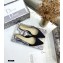 Dior J'Adior Embroidered Slingback Ballerina Flats Black 2021