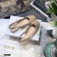Dior Heel 1.5cm Moi J'Adior Embroidered Cotton Slingback Ballerina Flats Nude 2021