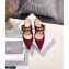 Dior D-Dior Flats Mules Technical Fabric Burgundy 2021