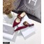 Dior D-Dior Flats Mules Technical Fabric Burgundy 2021