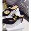 Dior D-Dior Heel 7.5cm Mules Technical Fabric Black 2021