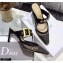 Dior D-Dior Heel 7.5cm Mules Mesh Black 2021