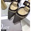 Dior D-Dior Flats Mules Mesh Black 2021