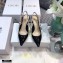 Dior Heel 6.5cm J'Adior Slingback Pumps Patent Calfskin Black 2021