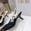 Dior Heel 6.5cm J'Adior Slingback Pumps Patent Calfskin Black 2021