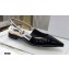 Dior J'Adior Slingback Ballerina Flats Patent Calfskin Black 2021