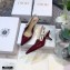 Dior Heel 6.5cm J'Adior Slingback Pumps Patent Calfskin Burgundy 2021
