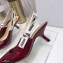 Dior Heel 6.5cm J'Adior Slingback Pumps Patent Calfskin Burgundy 2021