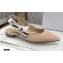 Dior J'Adior Slingback Ballerina Flats Technical Fabric Nude 2021
