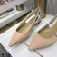Dior J'Adior Slingback Ballerina Flats Technical Fabric Nude 2021