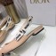 Dior J'Adior Slingback Ballerina Flats Technical Fabric Nude 2021