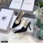 Dior Heel 9.5cm J'Adior Slingback Pumps Technical Fabric Black 2021