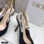 Dior Heel 9.5cm J'Adior Slingback Pumps Technical Fabric Black 2021