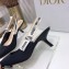 Dior Heel 6.5cm J'Adior Slingback Pumps Technical Fabric Black 2021