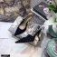 Dior Heel 9.5cm J'Adior Slingback Pumps Micro Mesh Black 2021