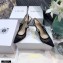 Dior Heel 9.5cm J'Adior Slingback Pumps Mesh Embroidery Black 2021