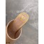 Valentino Sculpted Heel 6.5cm Rockstud Slide Sandals Nude 2021