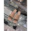 Valentino Sculpted Heel 6.5cm Rockstud Slide Sandals Nude/Black 2021