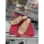 Valentino Sculpted Heel 6.5cm Rockstud Slide Sandals Nude/White 2021