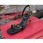 Valentino Sculpted Heel 6.5cm Rockstud Sandals Black 2021