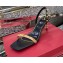 Valentino Sculpted Heel 6.5cm Rockstud Sandals Black/Nude 2021