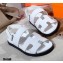 Hermes Takara Sandals White 2021