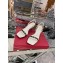 Valentino Sculpted Heel 6.5cm Rockstud Sandals White/Black 2021