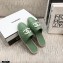 Chanel Resin CC Logo Espadrilles Mules Green 2021