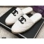 Chanel Resin CC Logo Espadrilles Mules White 2021