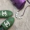 Chanel Resin CC Logo Espadrilles Green 2021