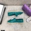 Chanel Resin CC Logo Espadrilles Turquoise Green 2021