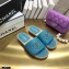 Chanel Chain CC Logo Espadrilles Mules Slipper Sandals Blue 2021