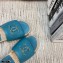 Chanel Chain CC Logo Espadrilles Mules Slipper Sandals Blue 2021