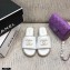 Chanel Chain CC Logo Espadrilles Mules Slipper Sandals White 2021