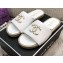 Chanel Chain CC Logo Espadrilles Mules Slipper Sandals White 2021