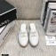 Chanel Chain CC Logo Espadrilles Mules White 2021