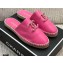 Chanel Chain CC Logo Espadrilles Mules Pink 2021