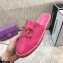 Chanel Chain CC Logo Espadrilles Mules Pink 2021