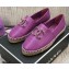 Chanel Chain CC Logo Espadrilles Purple 2021